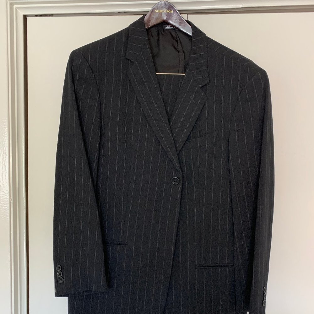 Armani  - Mens Suit (Black Pinstrip)